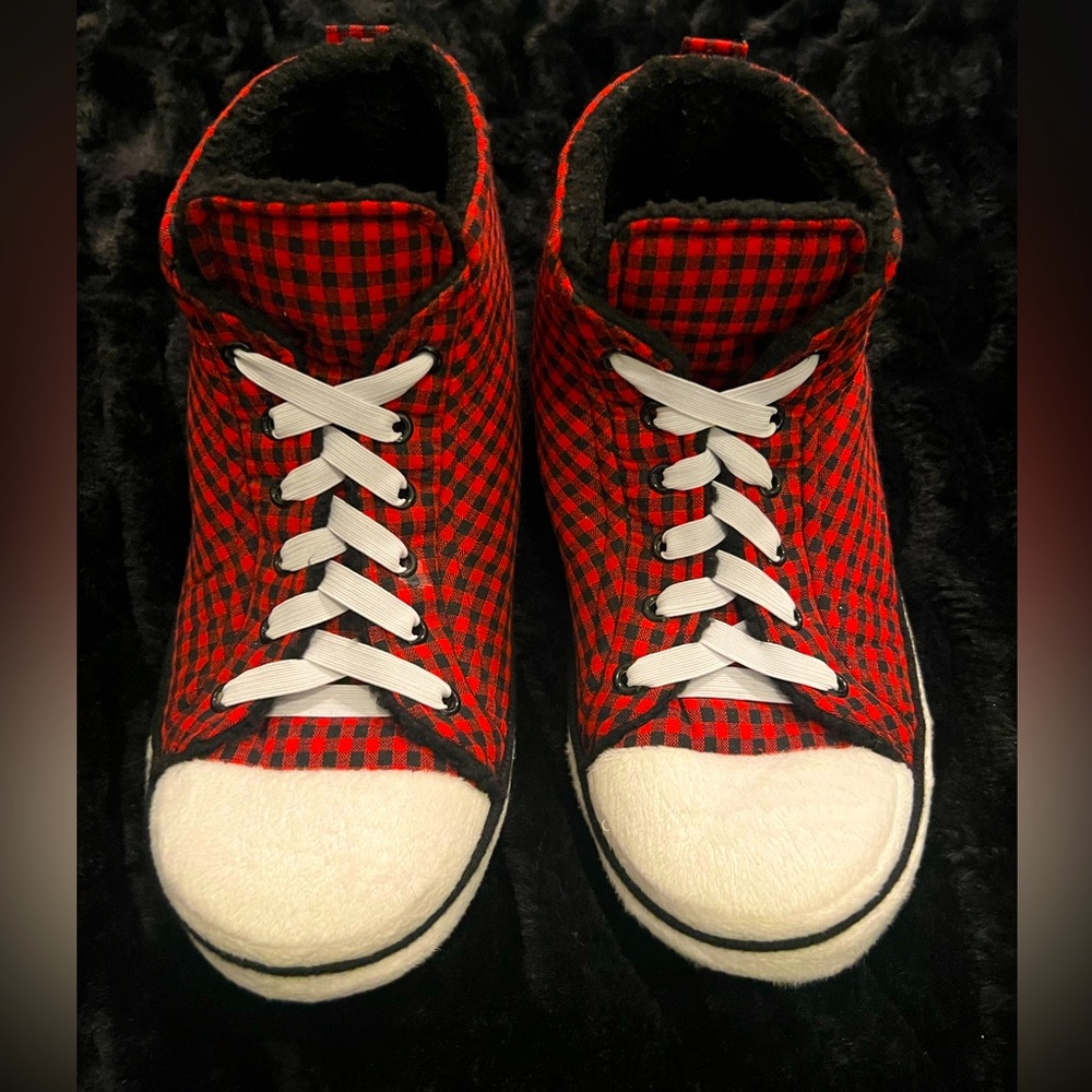 High top sneaker slippers